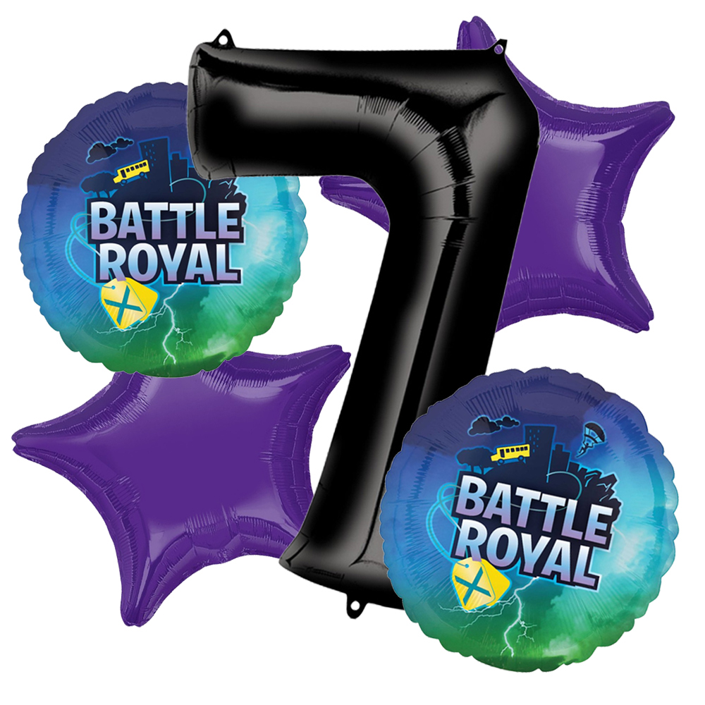 Battle Royal Fortnite Inspired Age 7 Giant Balloon Bouquet